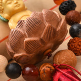 Maxbell Buddha Statue Car Rearview Mirror Pendant Gift Tassel Car Hanging Decoration red tassel