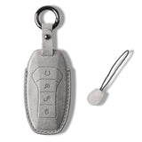Maxbell Car Key Fob Cover Auto Accessory Key Case for Byd Seal Yuan Plus Atto 3 Gray