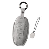 Maxbell Car Key Fob Cover Auto Accessory Key Case for Byd Seal Yuan Plus Atto 3 Gray