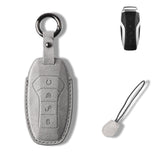 Maxbell Car Key Fob Cover Auto Accessory Key Case for Byd Seal Yuan Plus Atto 3 Gray