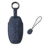 Maxbell Car Key Fob Cover Auto Accessory Key Case for Byd Seal Yuan Plus Atto 3 Navy Blue