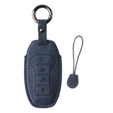 Maxbell Car Key Fob Cover Auto Accessory Key Case for Byd Seal Yuan Plus Atto 3 Navy Blue