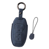 Maxbell Car Key Fob Cover Auto Accessory Key Case for Byd Seal Yuan Plus Atto 3 Navy Blue