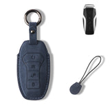 Maxbell Car Key Fob Cover Auto Accessory Key Case for Byd Seal Yuan Plus Atto 3 Navy Blue