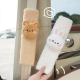 Maxbell Car Seat Belt Strap Cover Car Decor Versatile Adjustable Soft Belt Protector Rabbit
