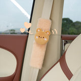 Maxbell Car Seat Belt Strap Cover Car Decor Versatile Adjustable Soft Belt Protector Rabbit