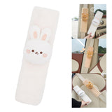 Maxbell Car Seat Belt Strap Cover Car Decor Versatile Adjustable Soft Belt Protector Rabbit