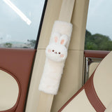 Maxbell Car Seat Belt Strap Cover Car Decor Versatile Adjustable Soft Belt Protector Rabbit