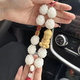 Maxbell Bodhi Lotus Car Pendant Car Interior Hanging Pendant for Car Decoration Green