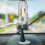 Maxbell Bodhi Lotus Car Pendant Car Interior Hanging Pendant for Car Decoration Green