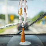 Maxbell Bodhi Lotus Car Pendant Car Interior Hanging Pendant for Car Decoration Yellow