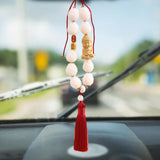 Maxbell Bodhi Lotus Car Pendant Car Interior Hanging Pendant for Car Decoration Dark Red