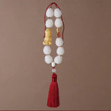 Maxbell Bodhi Lotus Car Pendant Car Interior Hanging Pendant for Car Decoration Dark Red