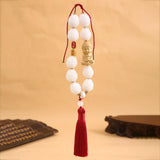 Maxbell Bodhi Lotus Car Pendant Car Interior Hanging Pendant for Car Decoration Dark Red