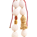 Maxbell Bodhi Lotus Car Pendant Car Interior Hanging Pendant for Car Decoration Dark Red