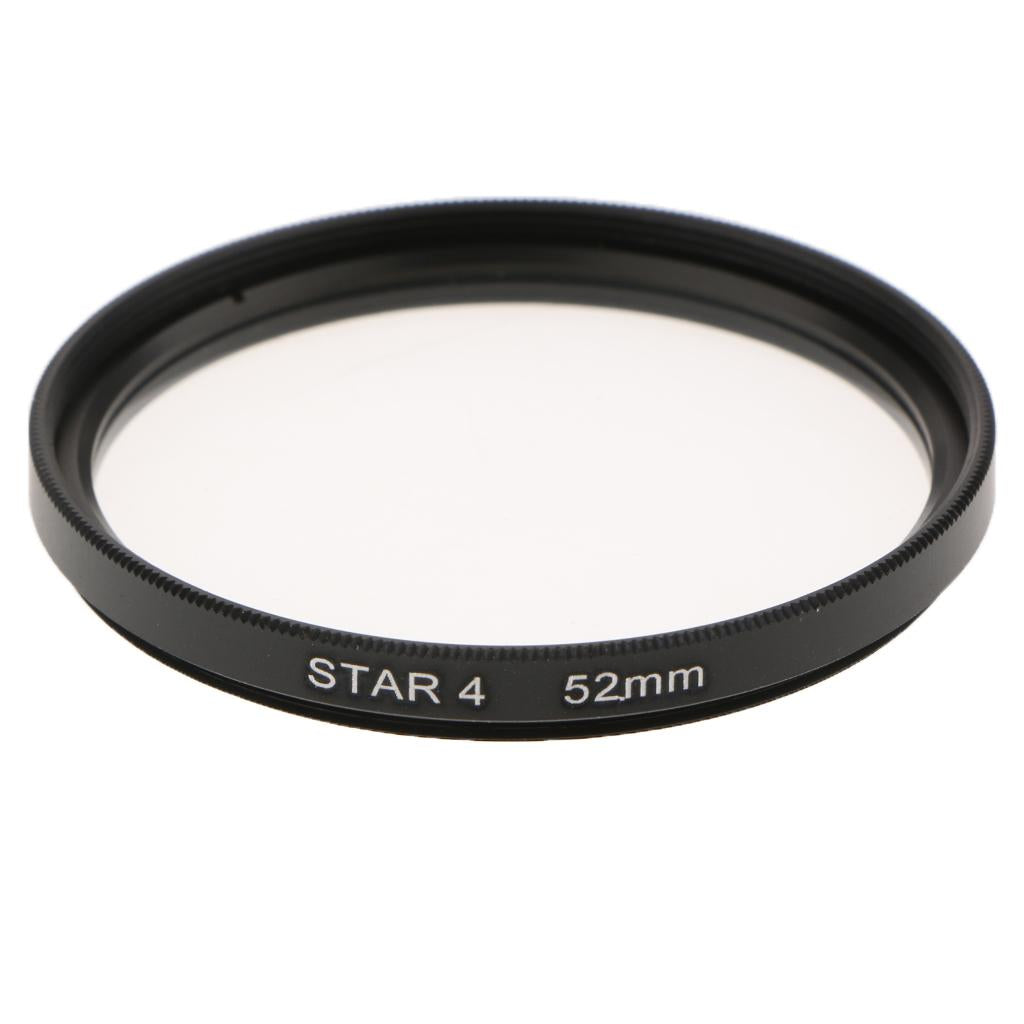 52mm Revolving 4 Point Rotated Star Light Cross Lens Filter for Nikon 18-55 Series, 50 / 1.8D, for Canon 50 / 1.8 and Other Caliber 52 Lenses - Aladdin Shoppers