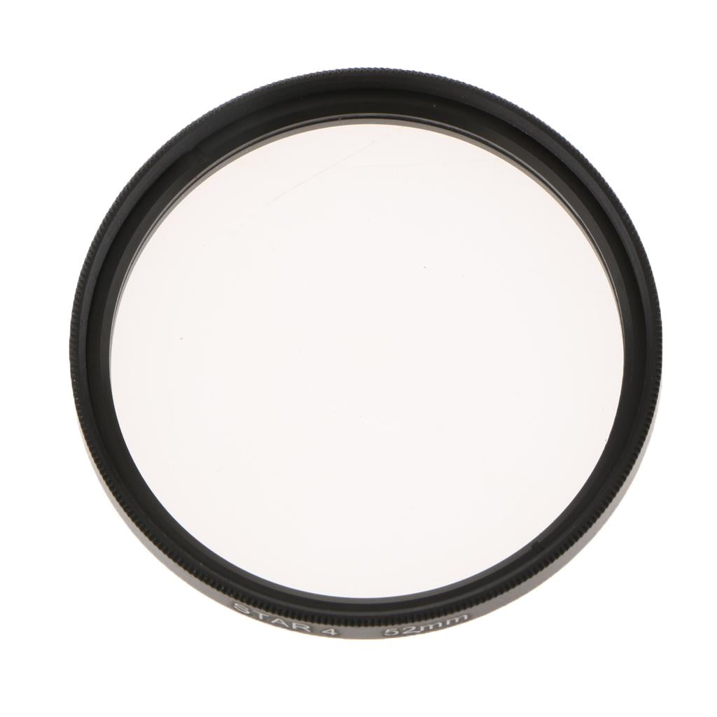 52mm Revolving 4 Point Rotated Star Light Cross Lens Filter for Nikon 18-55 Series, 50 / 1.8D, for Canon 50 / 1.8 and Other Caliber 52 Lenses - Aladdin Shoppers