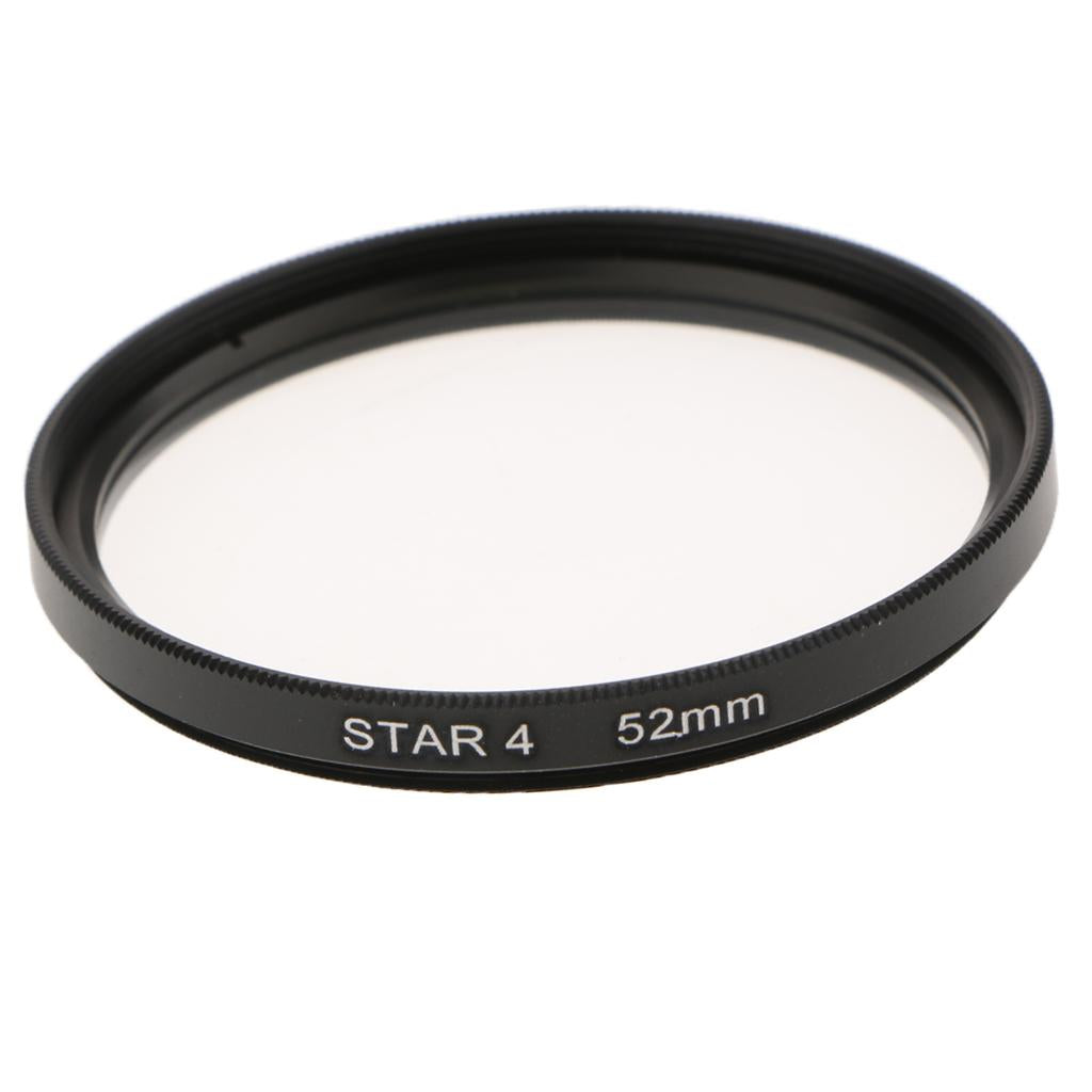 52mm Revolving 4 Point Rotated Star Light Cross Lens Filter for Nikon 18-55 Series, 50 / 1.8D, for Canon 50 / 1.8 and Other Caliber 52 Lenses - Aladdin Shoppers