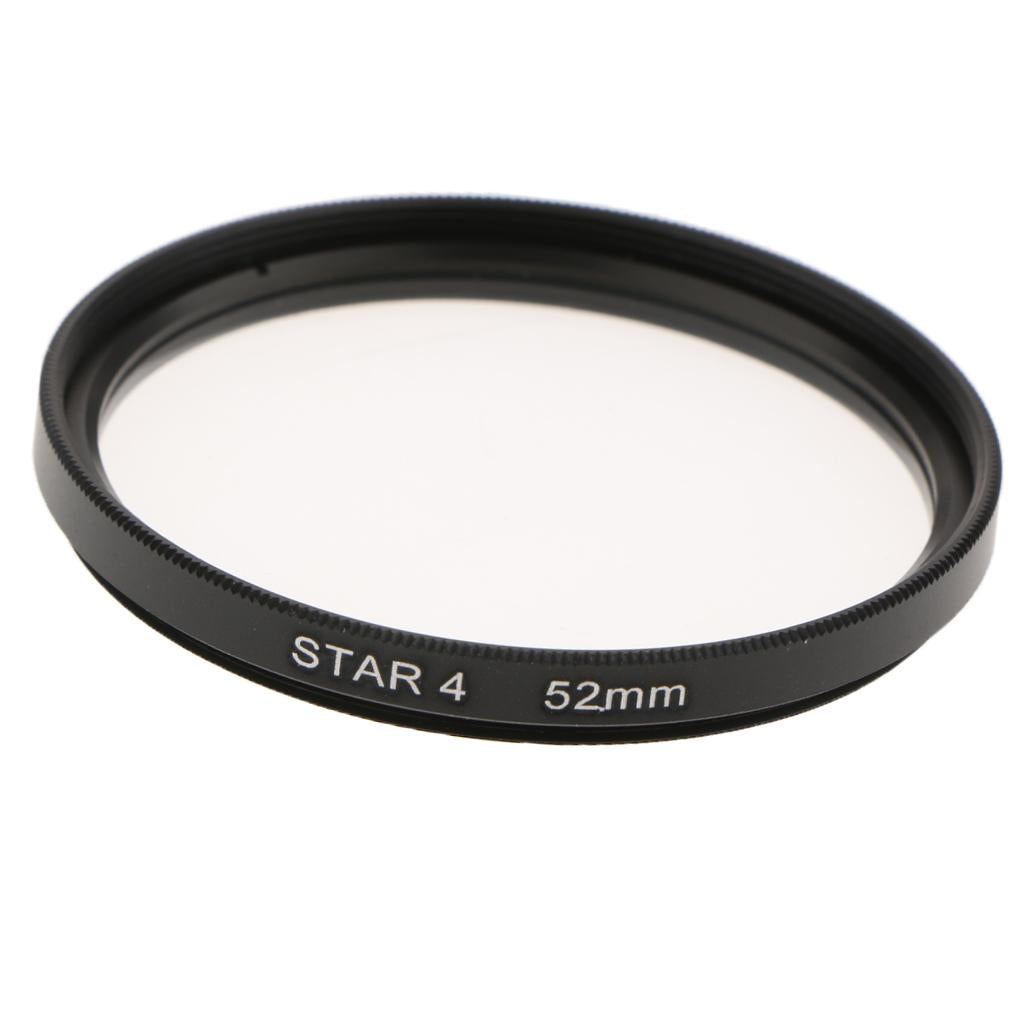 52mm Revolving 4 Point Rotated Star Light Cross Lens Filter for Nikon 18-55 Series, 50 / 1.8D, for Canon 50 / 1.8 and Other Caliber 52 Lenses - Aladdin Shoppers