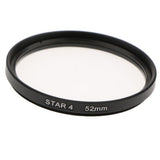 52mm Revolving 4 Point Rotated Star Light Cross Lens Filter for Nikon 18-55 Series, 50 / 1.8D, for Canon 50 / 1.8 and Other Caliber 52 Lenses - Aladdin Shoppers