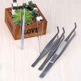 Maxbell 5x Garden Micro Landscape DIY Tweezer Stainless Steel Succulent Plants Bonsai & Gardening Tools Tweezers