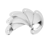 Maxbell  Antique Shell Cup Pull Cabinet Cupboard Drawer Door Pull Handles Chorme Pack Of 10
