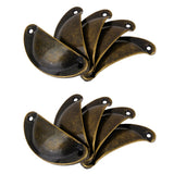 Maxbell 10Pcs Victorian style Cup Shell Cupboard Drawer Cabinet Pull Handle Bronze