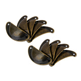 Maxbell 10Pcs Victorian style Cup Shell Cupboard Drawer Cabinet Pull Handle Bronze