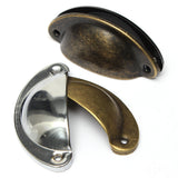Maxbell 10Pcs Victorian style Cup Shell Cupboard Drawer Cabinet Pull Handle Bronze
