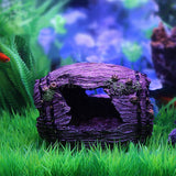 Maxbell Aquarium Fish Tank Resin Broken Barrel Ornament Cave Landscaping Decoration