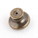 Maxbell  Antique Brass Cabinet Drawer Round Pulls Cupboard Bin Knob Handle Number 0