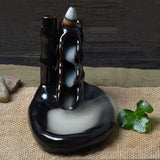 Maxbell Ceramic Glaze Incense Smoke Cone Burner Backflow Censer Tower Holder #2