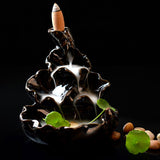 Maxbell Handmade Ceramic Glaze Incense Burner Holder For Cones & Sticks & Coil #5