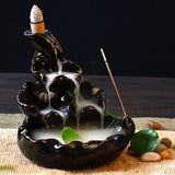 Maxbell Handmade Ceramic Glaze Incense Burner Holder For Cones & Sticks & Coil #5