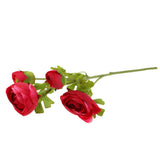 Bouquet 4 Stems Artificial Saussurea Silk Flower Home Wedding Decor-Red