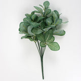 Artificial 7 Fork Leaf Plants Green Vein Silk Foliage Grass Flowers Decor