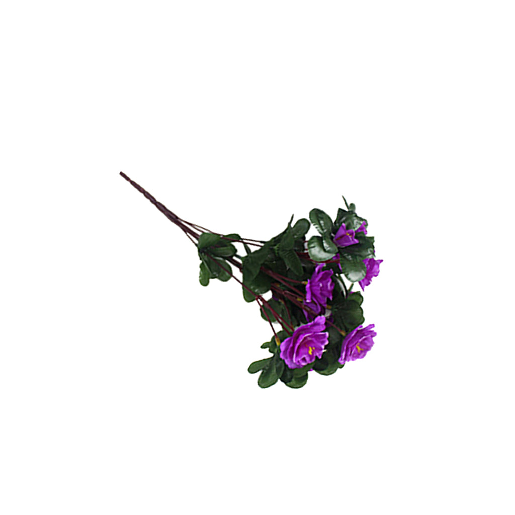 2x Artificial 7-Branch Orchid Rhododendron Flower Home Yard Party Decor PUR