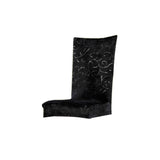 Short Dining Room Chair Cover Stretch Slipcover Wedding Black