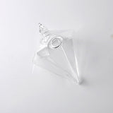 Maxbell Diamond Shape Hanging Clear Glass Plant Flower Vase Bottle Office Home Decor