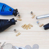 Maxbell Imported 0.5--3.2mm 10 Pieces Micro Drill Chuck Collet Bits Brass Shank for Rotary Tools