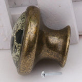 Maxbell  Antique Brass Cabinet Drawer Round Pulls Cupboard Bin Knob Handle 21 Style R