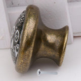 Maxbell  Antique Brass Cabinet Drawer Round Pulls Cupboard Bin Knob Handle 21 Style T