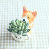 Maxbell Home Garden Flower Succulent Bonsai Trough Box Cute Dog Plant Bed DIY Pot