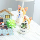 Maxbell Garden Planter Dog Shape Flower Sedum Succulent Plant Pot Trough Box Case