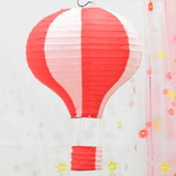 12 Hot Air Balloon Paper Lantern Birthday Party Wedding Decor Red + White"