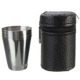 Maxbell 4pcs Wine Stainless Steel Cup Mug with Cover Drinking Beer Tea Tumbler