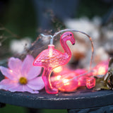 Maxbell String Fairy Light Red Flamingo LED Bulbs Battery Opetated Party Decor 1.5m