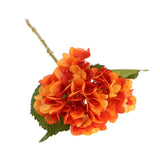 Artificial Hydrangea Flower Silk Plant Wedding Party Garden Decor Orange