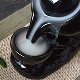 Maxbell Ceramic Incense Smoke Cone Burner Backflow Censer Tower Blessing