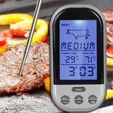 Maxbell LCD Wireless Timer Digital Cooking Thermometer for Barbecue BBQ Roast Kitchen Tool